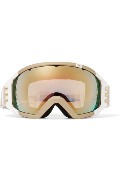 fendi golden roma studded mirrored ski goggles|Ski Goggles .